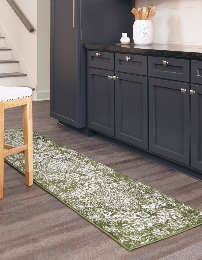 Georgetown Rugs Collection Area Rug - Dupont (Green) Runner Green lifestyle 29