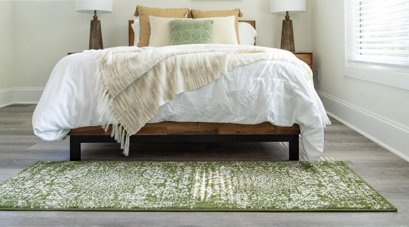 Georgetown Rugs Collection Area Rug - Dupont (Green) Runner Green lifestyle 34