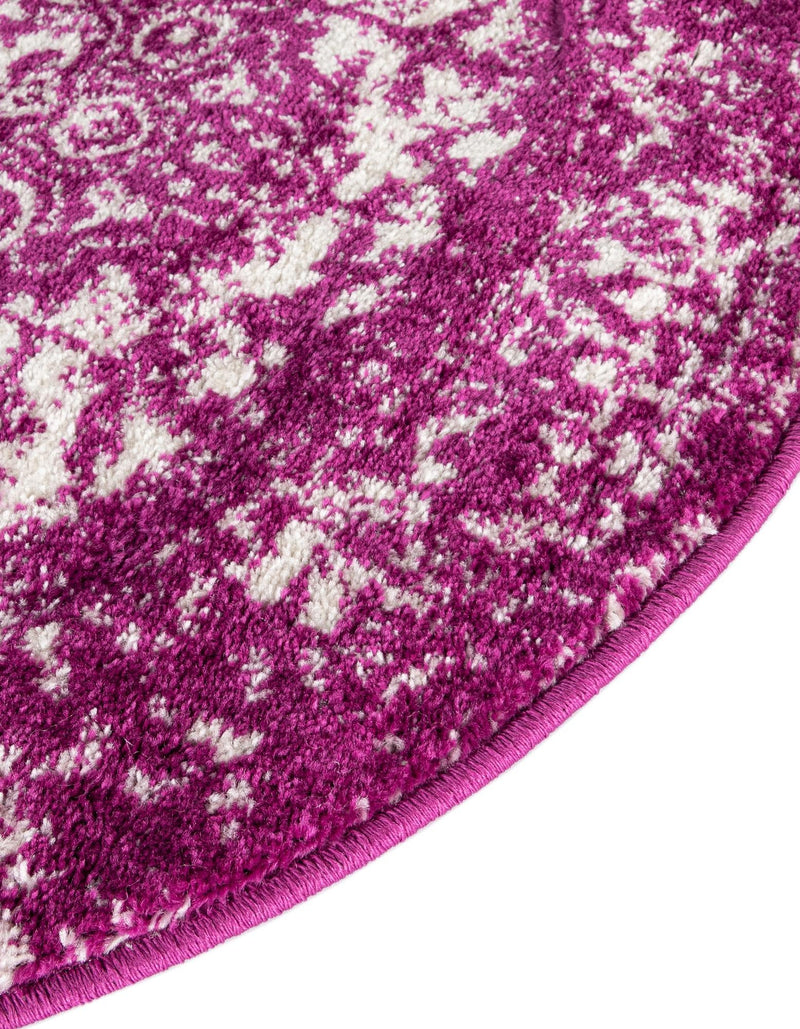 Georgetown Rugs Collection Area Rug - Dupont (Purple) Round Purple lifestyle 45