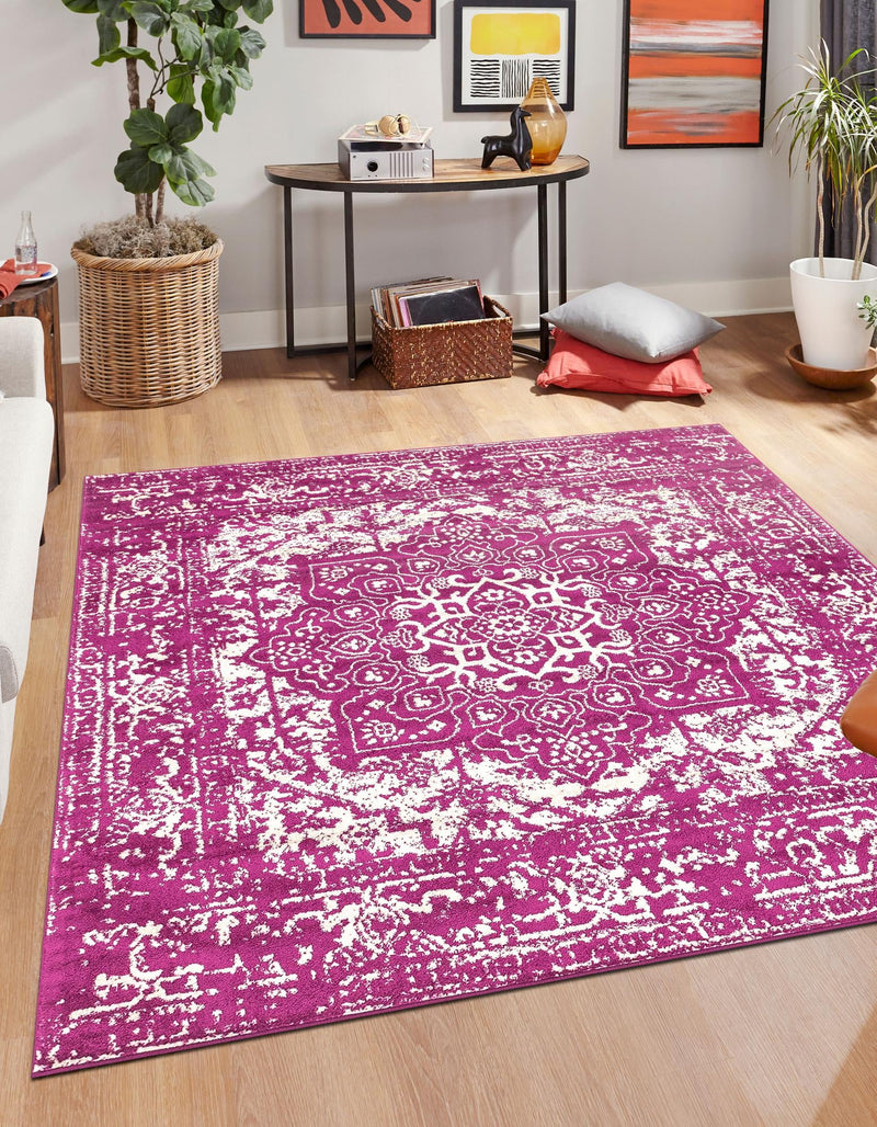 Georgetown Rugs Collection Area Rug - Dupont (Purple) Square Purple lifestyle 27