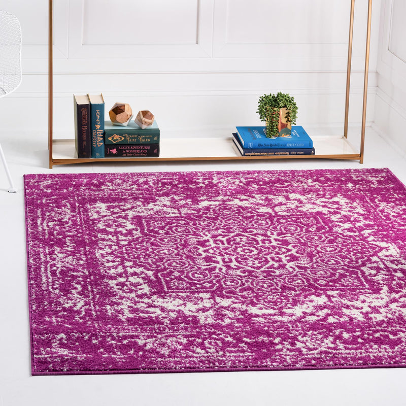 Georgetown Rugs Collection Area Rug - Dupont (Purple) Square Purple lifestyle 21