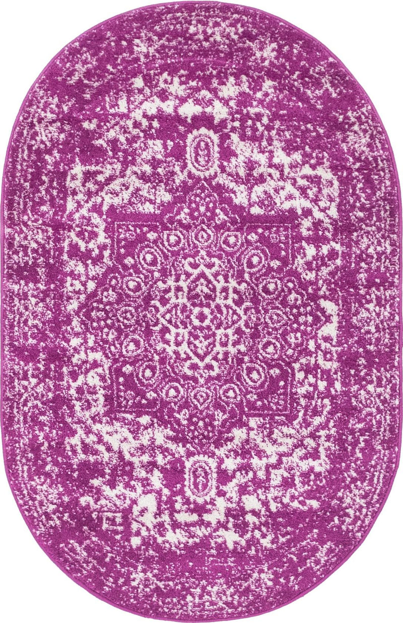 Georgetown Rugs Collection Area Rug - Dupont (Purple) Oval Purple lifestyle 17