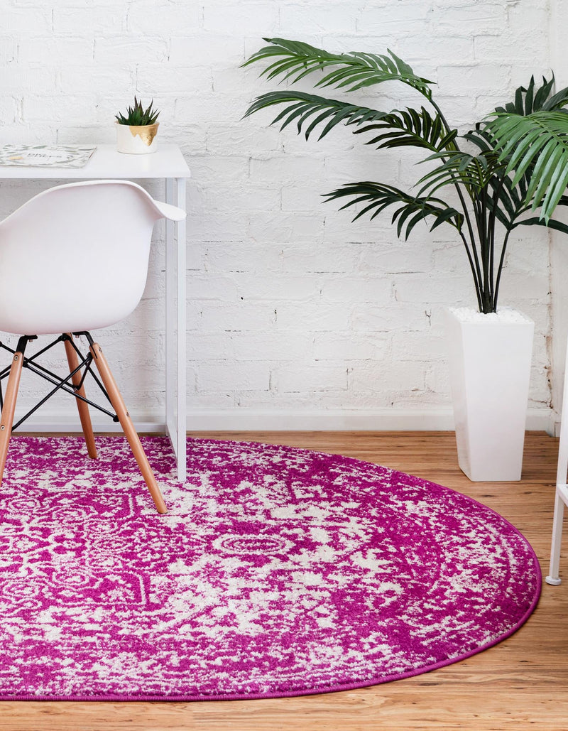 Georgetown Rugs Collection Area Rug - Dupont (Purple) Oval Purple lifestyle 32