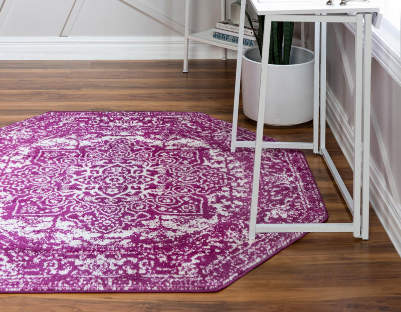 Georgetown Rugs Collection Area Rug - Dupont (Purple) Octagon Purple lifestyle 28