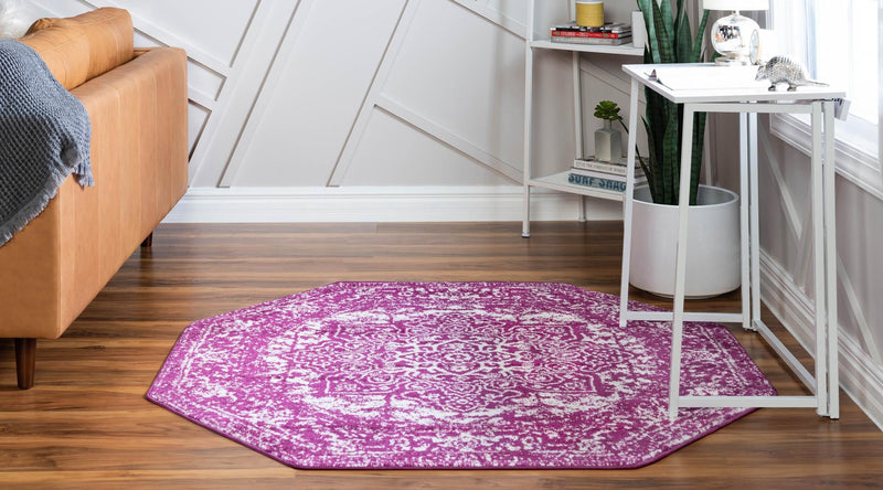 Georgetown Rugs Collection Area Rug - Dupont (Purple) Octagon Purple lifestyle 33