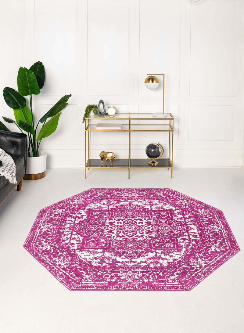 Georgetown Rugs Collection Area Rug - Dupont (Purple) Octagon Purple lifestyle 52