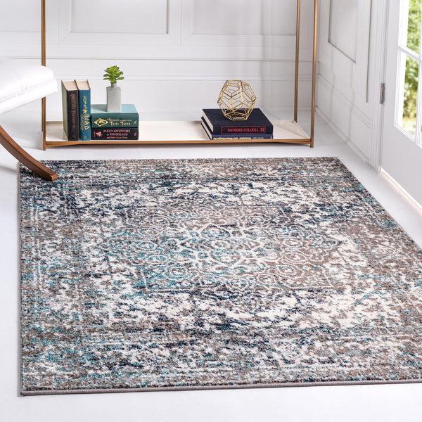 Georgetown Rugs Collection Area Rug - Dupont (Gray) Square Gray lifestyle 22