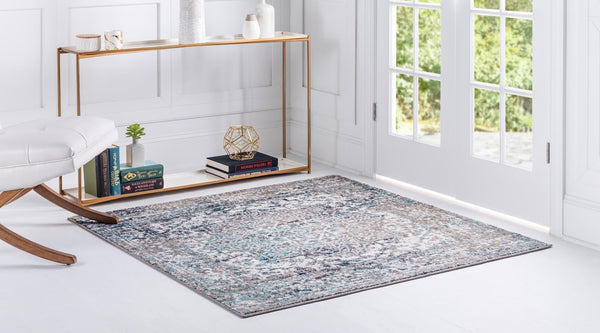 Georgetown Rugs Collection Area Rug - Dupont (Gray) Square Gray lifestyle 27