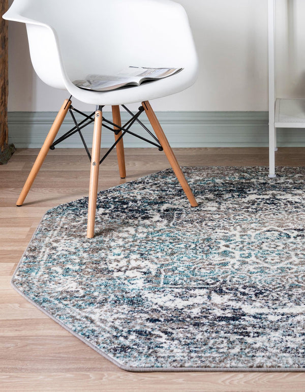 Georgetown Rugs Collection Area Rug - Dupont (Gray) Octagon Gray lifestyle 39
