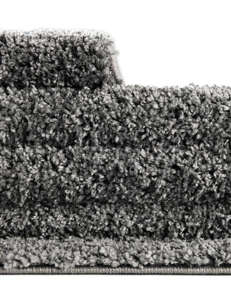 Cozy Comfort Shag Collection Area Rug - Haven (Pebble Gray) Rectangle Pebble Gray lifestyle 14