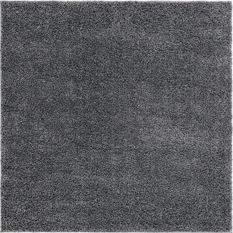 Cozy Comfort Shag Collection Area Rug - Haven (Pebble Gray) Square Pebble Gray lifestyle 7