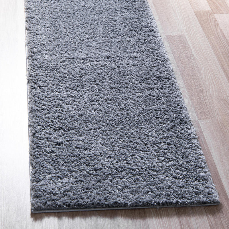 Cozy Comfort Shag Collection Area Rug - Haven (Pebble Gray) Runner Pebble Gray lifestyle 12
