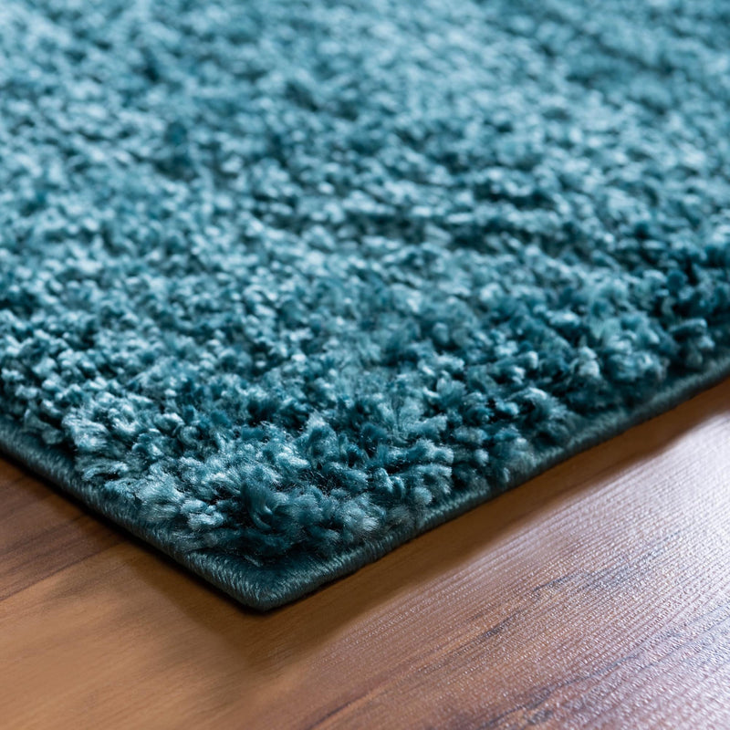 Cozy Comfort Shag Collection Area Rug - Haven (Turquoise) Rectangle Turquoise lifestyle 5