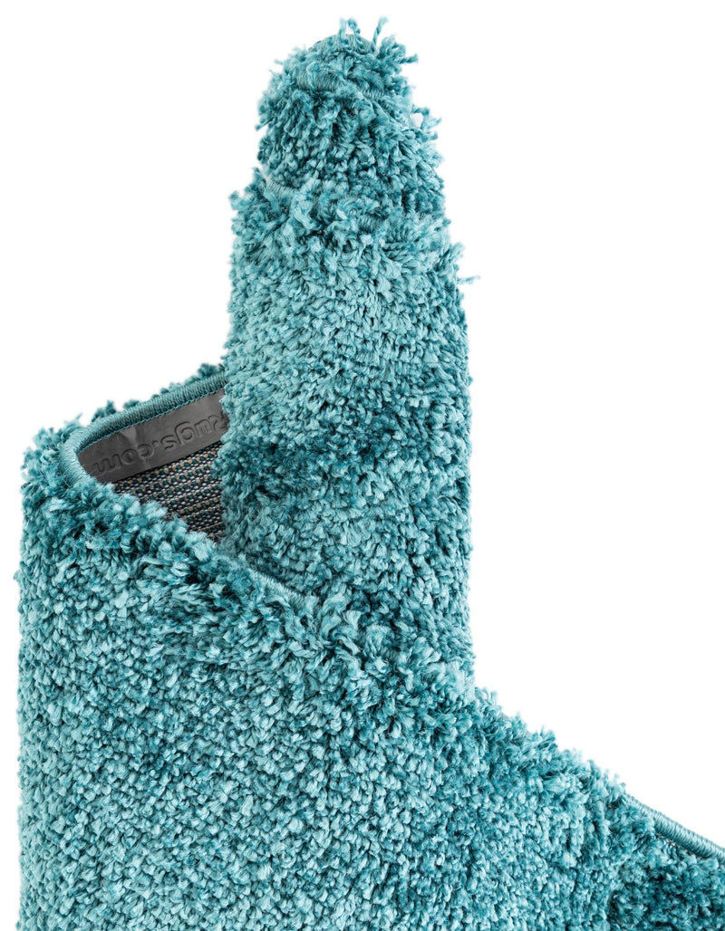 Cozy Comfort Shag Collection Area Rug - Haven (Turquoise) Rectangle Turquoise lifestyle 11