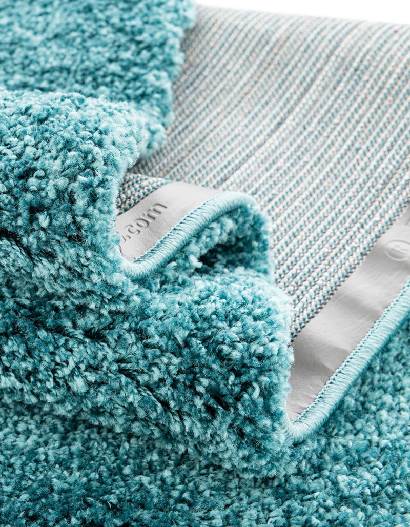 Cozy Comfort Shag Collection Area Rug - Haven (Turquoise) Rectangle Turquoise lifestyle 13