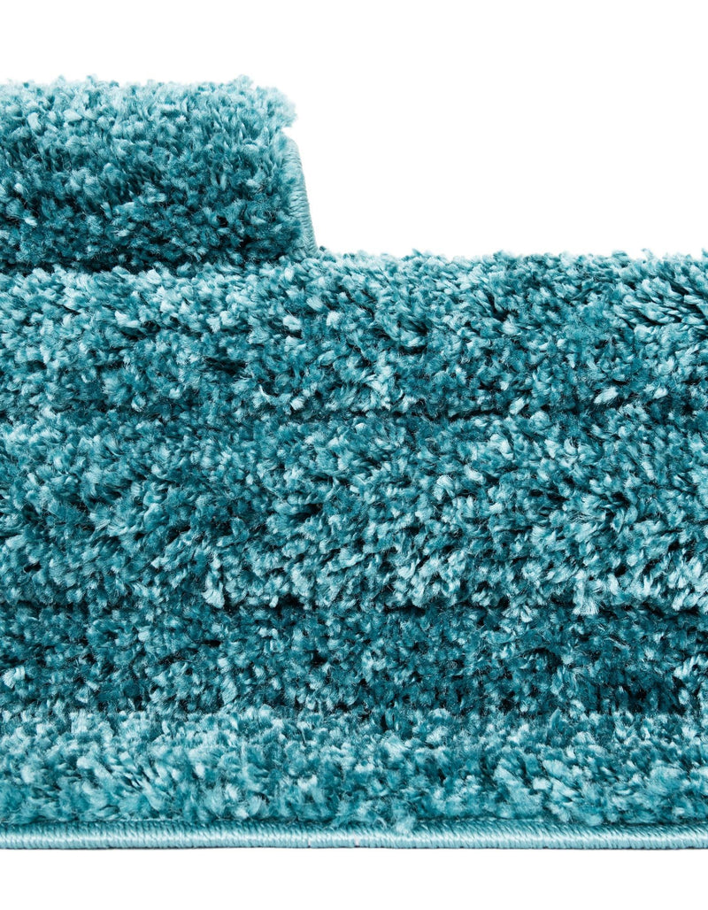 Cozy Comfort Shag Collection Area Rug - Haven (Turquoise) Rectangle Turquoise lifestyle 14