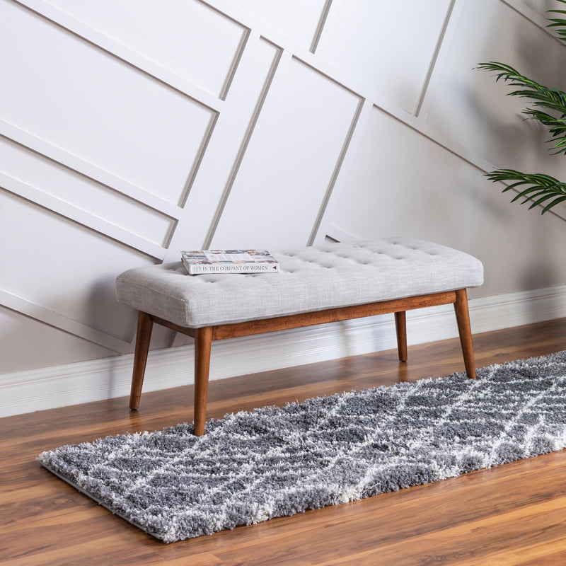 Cozy Haven Shag Collection Area Rug - Serenity (Pebble Gray) Runner Pebble Gray lifestyle 24