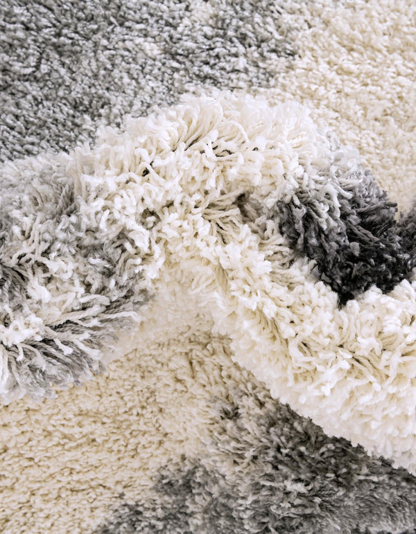Cozy Haven Shag Collection Area Rug - Oasis Rectangle Smoke Gray lifestyle 24