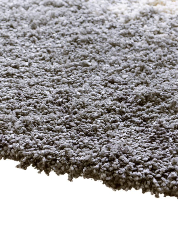 Cozy Haven Shag Collection Area Rug - Oasis Round Smoke Gray lifestyle 84