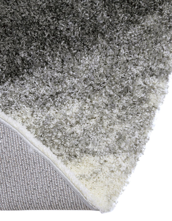 Cozy Haven Shag Collection Area Rug - Oasis Round Smoke Gray lifestyle 94