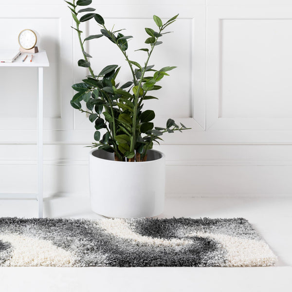 Cozy Haven Shag Collection Area Rug - Oasis Runner Smoke Gray lifestyle 86