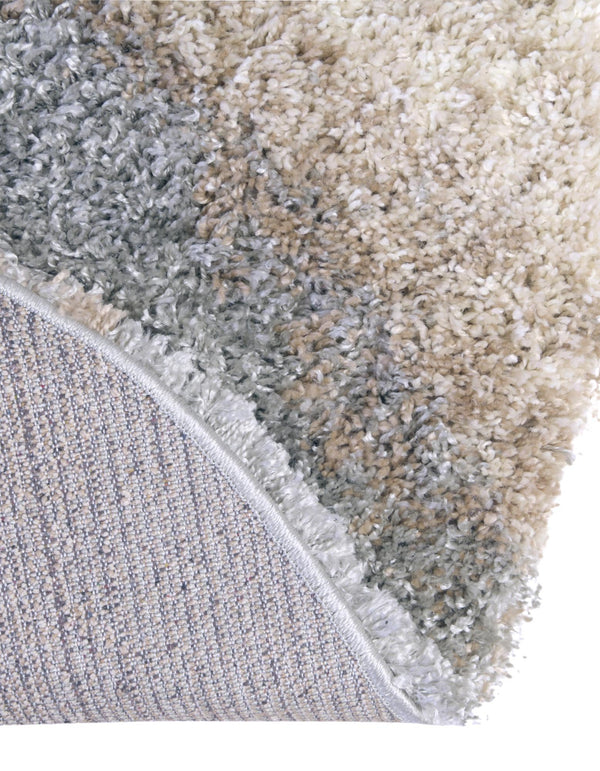 Cozy Haven Shag Collection Area Rug - Oasis Round Khaki lifestyle 103