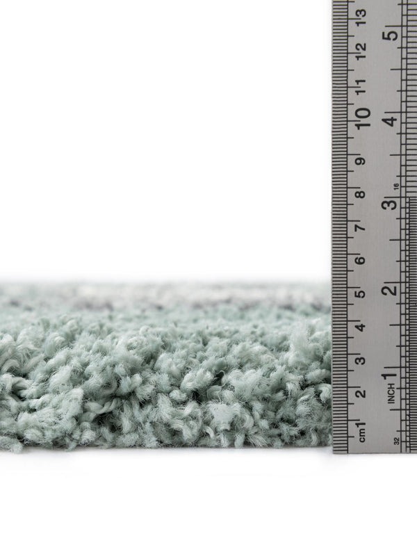 Cozy Haven Shag Collection Area Rug - Oasis Rectangle Sage Green lifestyle 14