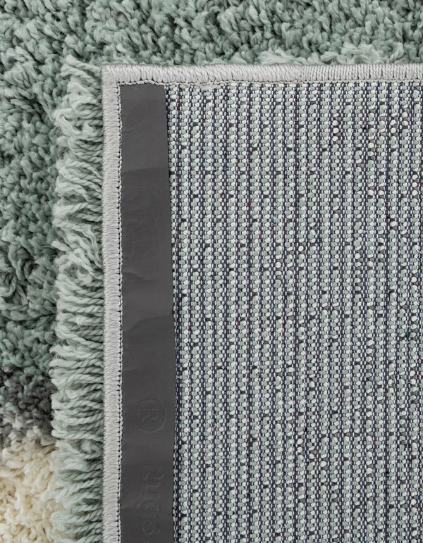 Cozy Haven Shag Collection Area Rug - Oasis Rectangle Sage Green lifestyle 26