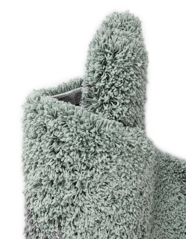 Cozy Haven Shag Collection Area Rug - Oasis Rectangle Sage Green lifestyle 32