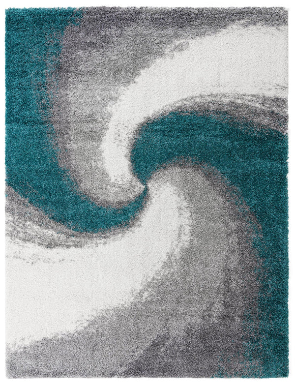 Cozy Haven Shag Collection Area Rug - Oasis Rectangle Turquoise Main