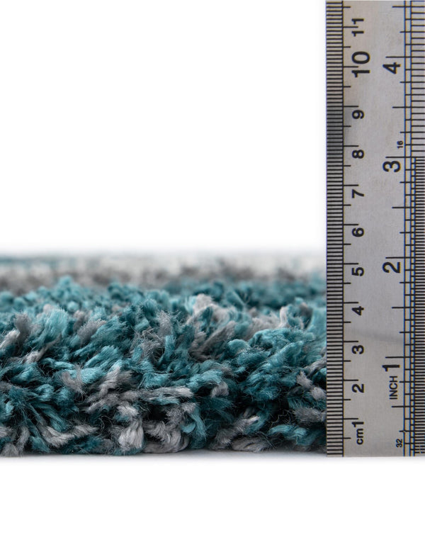 Cozy Haven Shag Collection Area Rug - Oasis Rectangle Turquoise lifestyle 13