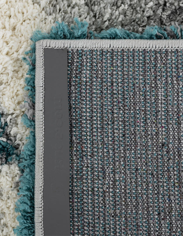Cozy Haven Shag Collection Area Rug - Oasis Rectangle Turquoise lifestyle 25