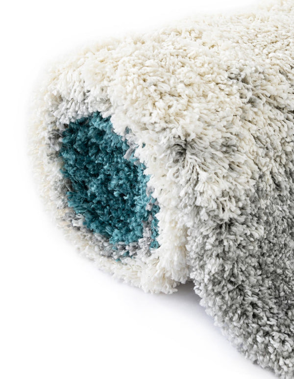 Cozy Haven Shag Collection Area Rug - Oasis Rectangle Turquoise lifestyle 34