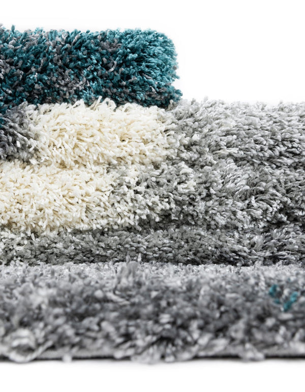 Cozy Haven Shag Collection Area Rug - Oasis Rectangle Turquoise lifestyle 40