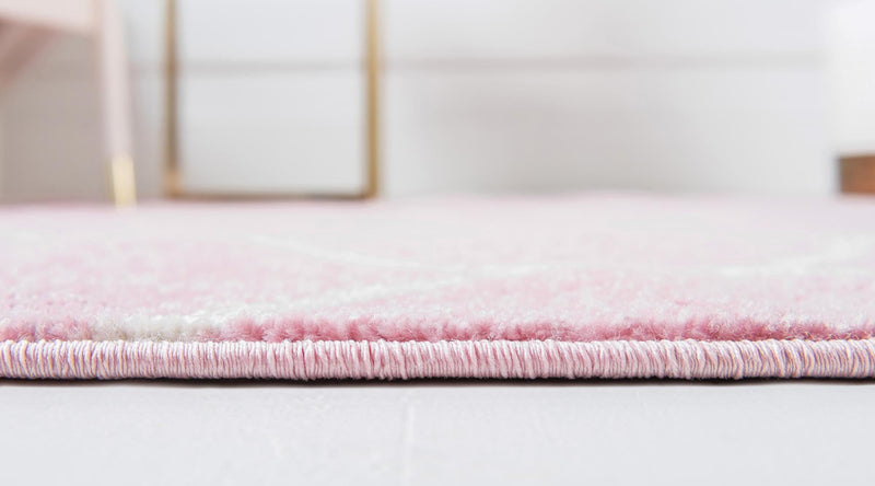 Lattice Garden Collection Area Rug - Pergolatown (Light Pink) Octagon Light Pink lifestyle 4