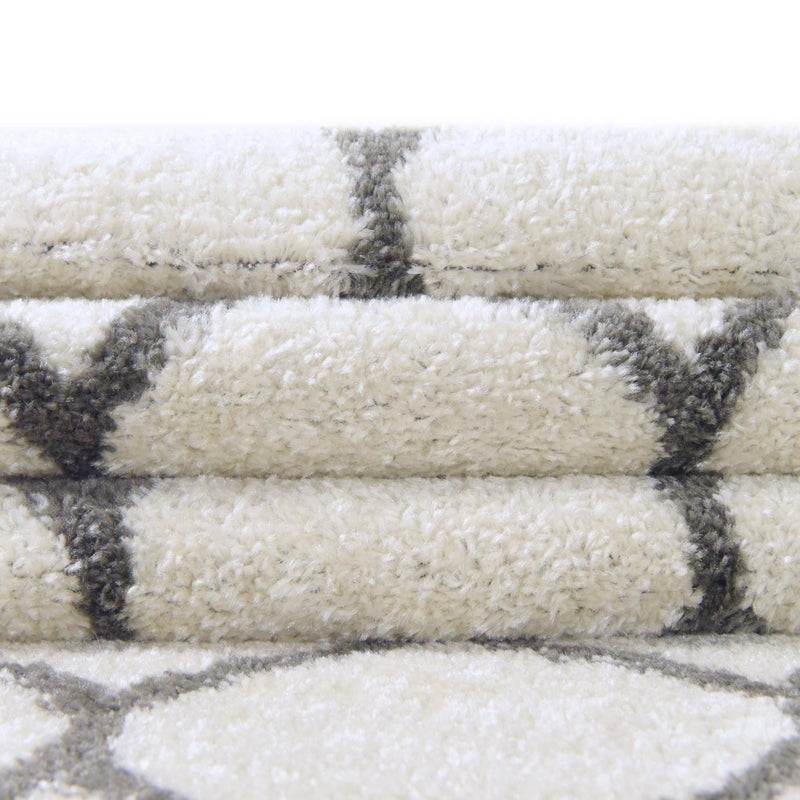 Lattice Garden Collection Area Rug - Pergolatown (Ivory) Octagon Ivory lifestyle 19