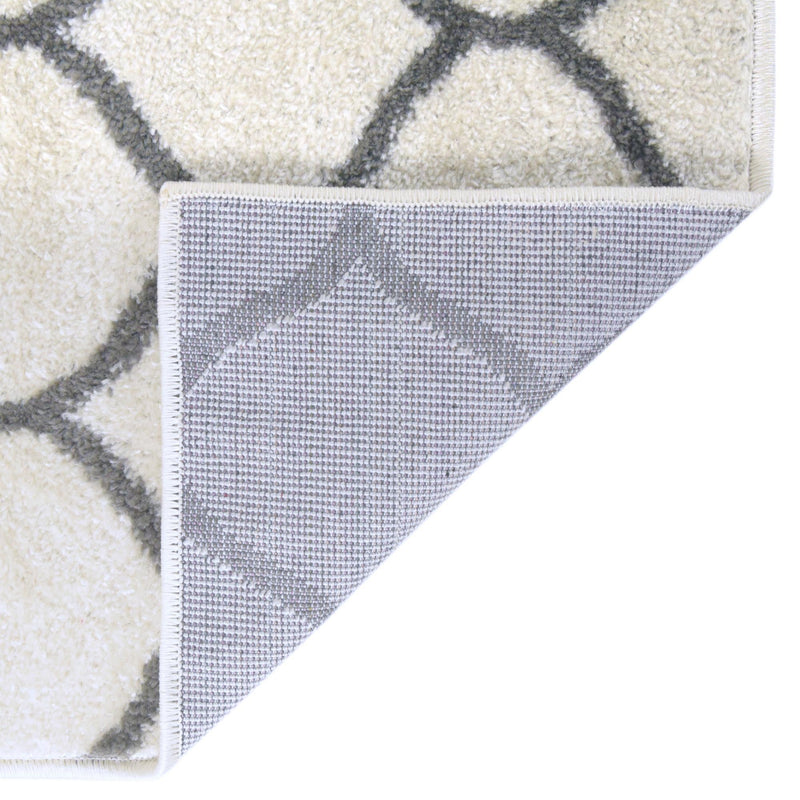 Lattice Garden Collection Area Rug - Pergolatown (Ivory) Square Ivory lifestyle 12