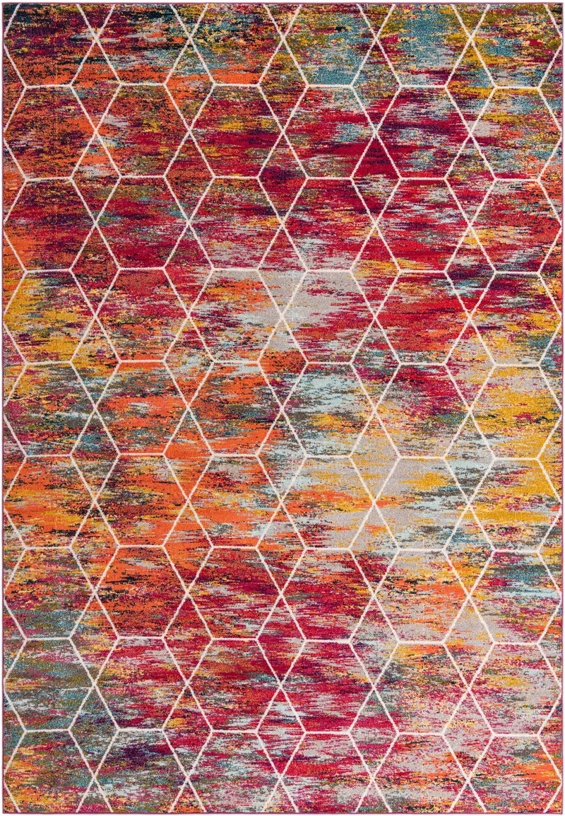 Lattice Garden Collection Area Rug - Arborville (Multi) Rectangle Multi Main