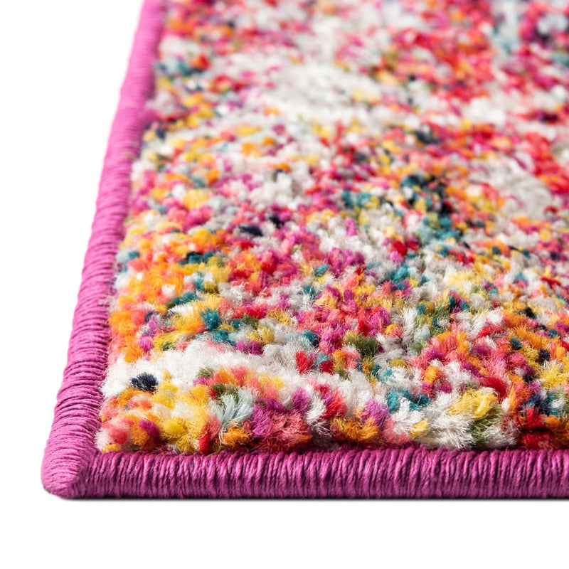 Lattice Garden Collection Area Rug - Arborville (Multi) Square Multi lifestyle 11