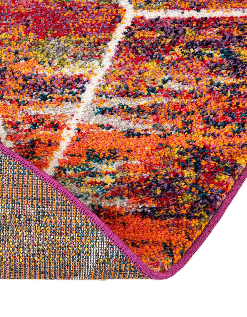 Lattice Garden Collection Area Rug - Arborville (Multi) Oval Multi lifestyle 77