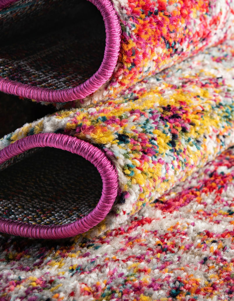 Lattice Garden Collection Area Rug - Arborville (Multi) Oval Multi lifestyle 81