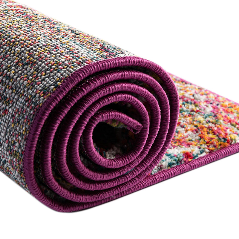 Lattice Garden Collection Area Rug - Arborville (Multi) Round Multi lifestyle 19