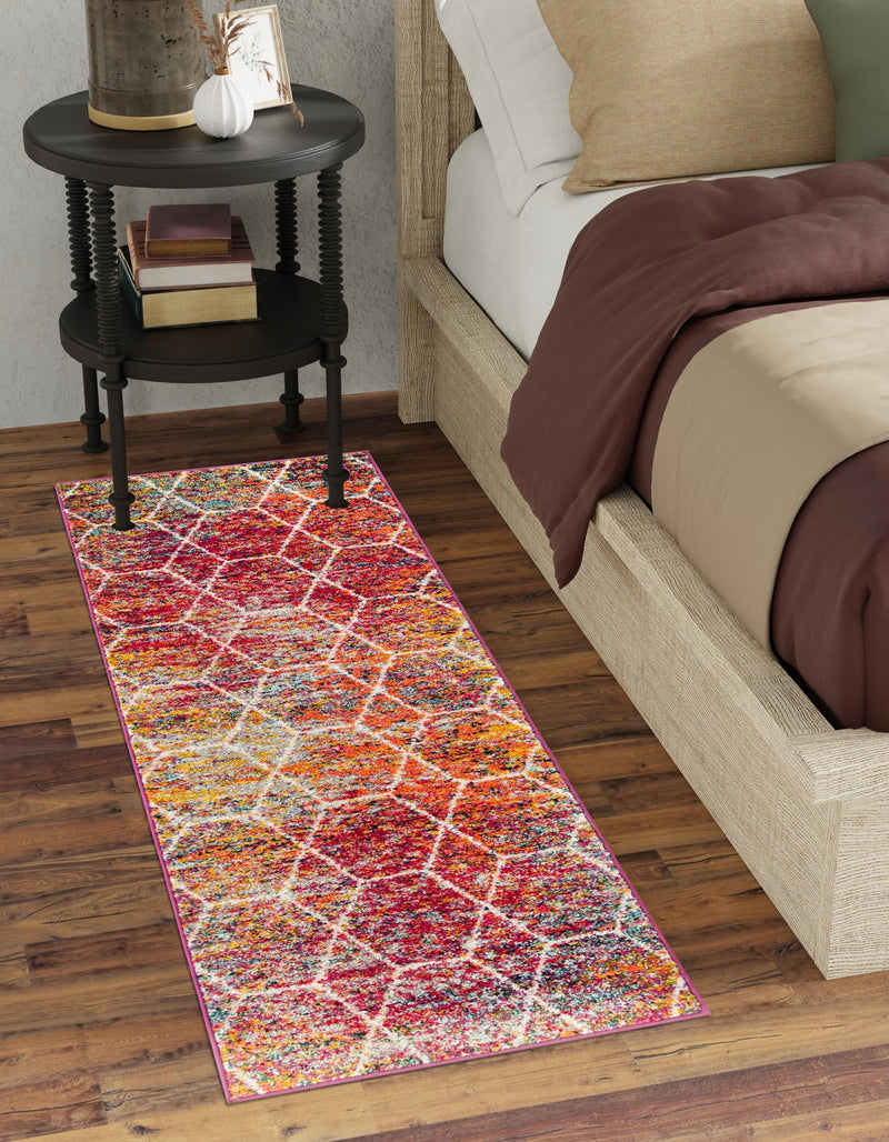 Lattice Garden Collection Area Rug - Arborville (Multi) Runner Multi lifestyle 0