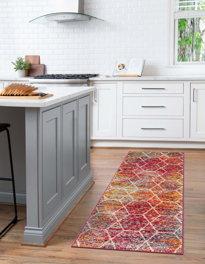Lattice Garden Collection Area Rug - Arborville (Multi) Runner Multi lifestyle 15