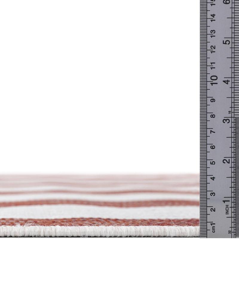 Urban Oasis Rugs Collection Area Rug - Boardwalk Round Red lifestyle 4