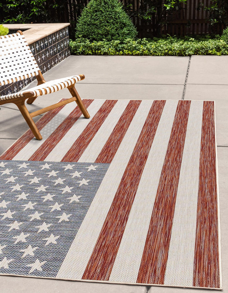 Urban Oasis Rugs Collection Area Rug - Boardwalk Rectangle Red lifestyle 0