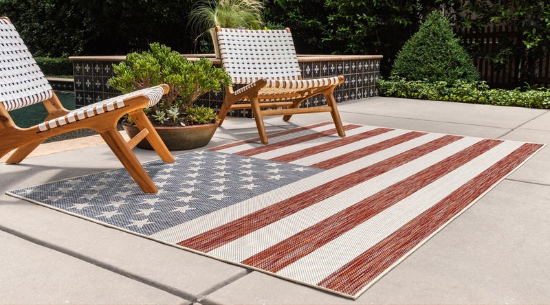 Urban Oasis Rugs Collection Area Rug - Boardwalk Rectangle Red lifestyle 4