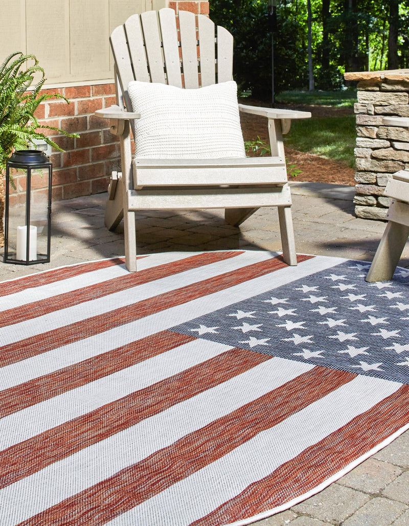 Urban Oasis Rugs Collection Area Rug - Boardwalk Oval Red lifestyle 2