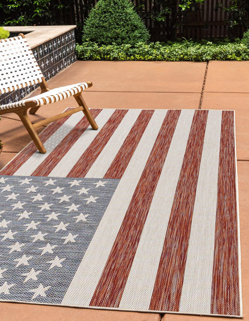 Urban Oasis Rugs Collection Area Rug - Boardwalk Rectangle Red lifestyle 1