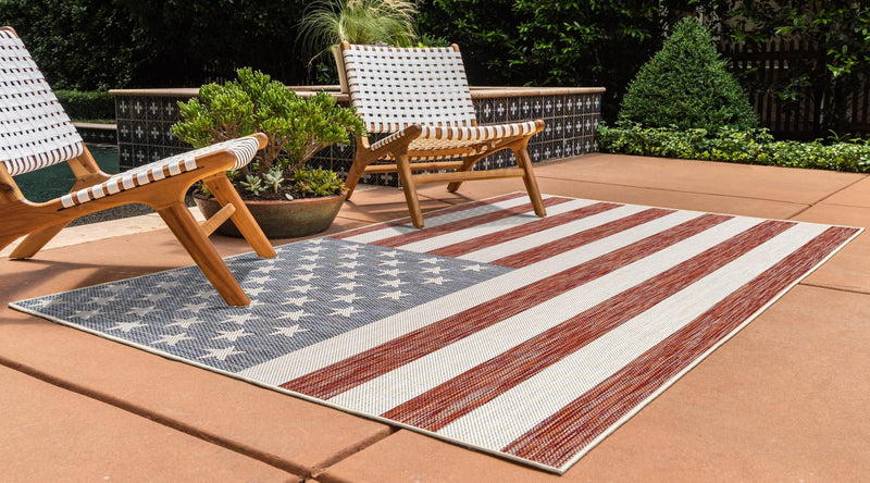 Urban Oasis Rugs Collection Area Rug - Boardwalk Rectangle Red lifestyle 3
